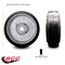 Service Caster 8" x 3" Rubber Tread on Cast Iron Keyed Drive Wheel - 24mm Bore - SCC-RSS830-24MM-KW-2SS - alternate 4